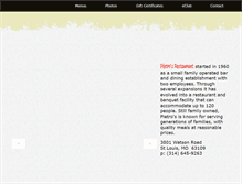 Tablet Screenshot of pietrosdining.com